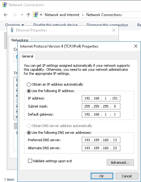Network Settings